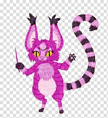 Art , pink and black animal illustration transparent background PNG clipart