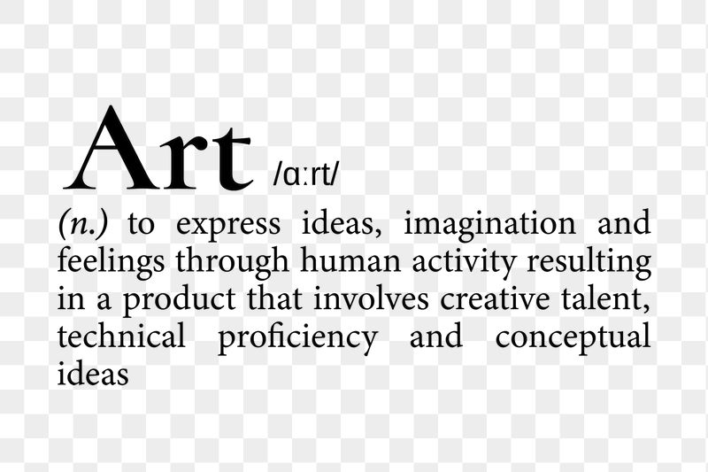 Art png dictionary word sticker, | Free PNG - rawpixel