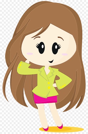 Art, School, Drawing, Cartoon, Brown Hair PNG