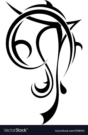 Art tattoo vector image