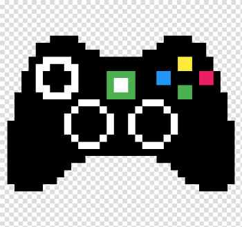 Art Text Controllers Game Black Bead Pixel