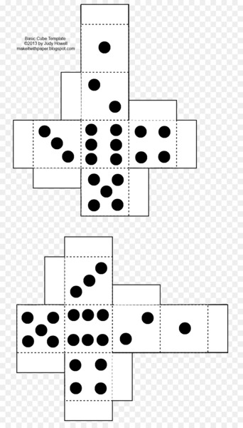 Art Toy Sponge Drawing - Printable Dice 