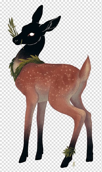 Art Watercolor painting Printmaking Illustrator, lovely deer transparent background PNG clipart