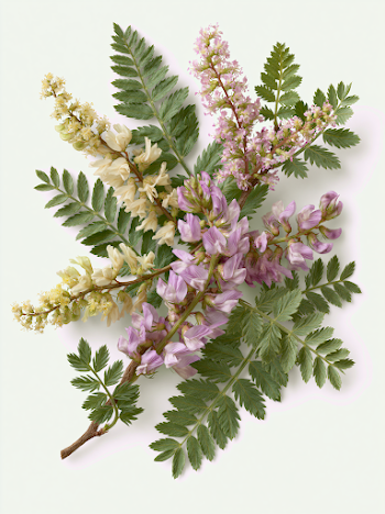 Artful Arrangement of Astragalus (Milkvetch) Branches