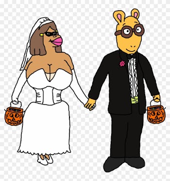 Arthur And Francine As A Wedding Couple In Clip Ar - Arthur And Francine