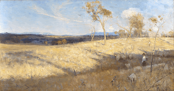 Arthur Streeton - Golden summer, | Free Photo - rawpixel