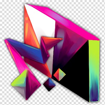 ARTIFICIAL GIRL Icon Set, AG_folder_music, pink and black abstract painting transparent background PNG clipart
