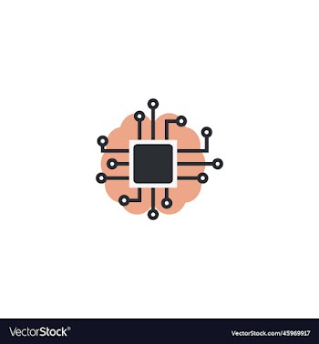 artificial intelligence creative icon from