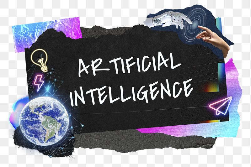 Artificial intelligence png word sticker | Free PNG - rawpixel