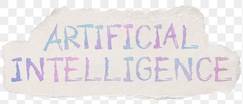 Artificial intelligence png word sticker | Free PNG - rawpixel