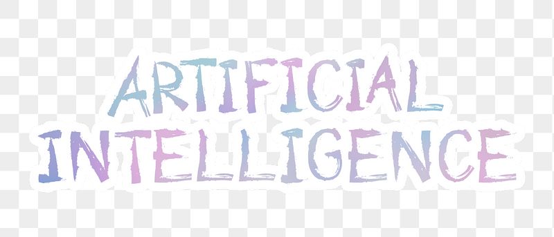 Artificial intelligence png word sticker | Free PNG - rawpixel