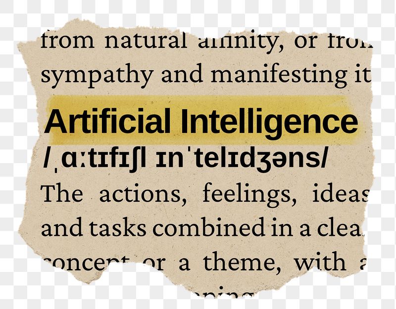Artificial intelligence png word sticker, | Free PNG - rawpixel