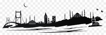 Artikel Sticker Wall decal Textile - istambul silhouette 