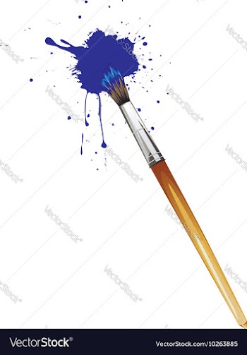 Artist Brushes with Paint vector image