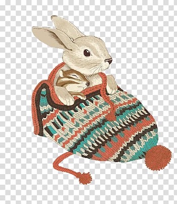 Artist Chipmunk Drawing Illustrator Illustration, Hand-painted watercolor rabbit transparent background PNG clipart