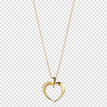Artist Heart, gold-colored heart pendant transparent background PNG clipart