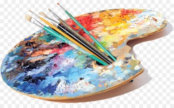 Artist Painting Studio Palette - painting 