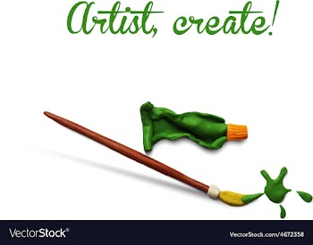 Artist poster vector image