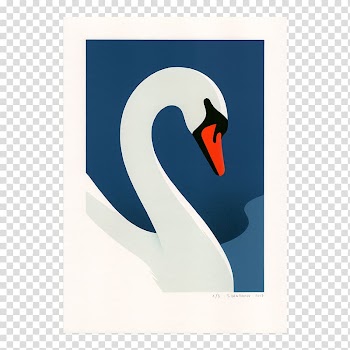 Artist Stencil graffiti, swan watercolor transparent background PNG clipart