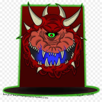 Artist Video Games DOOM - cacodemon flyer 