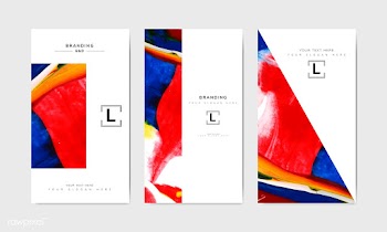 Artistic branding banner templates | Free stock vector - 575320