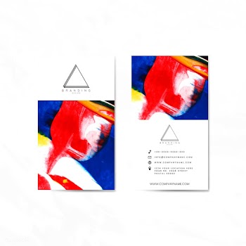 Artistic branding card | Free stock vector - 566738