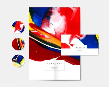 Artistic branding materials | Free stock vector - 566729