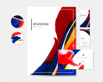 Artistic branding materials | Free stock vector - 566747