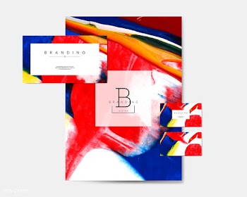 Artistic branding materials | Free stock vector - 566768