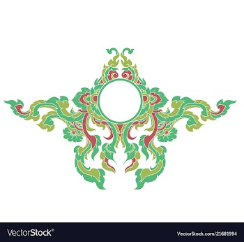 Artistic lined colors on a white vector image