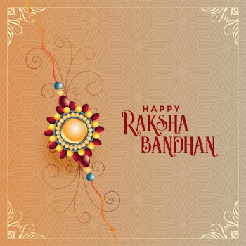 Artistic raksha bandhan indian festival Free Vector