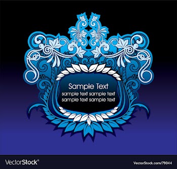 Artistic shield vector image
