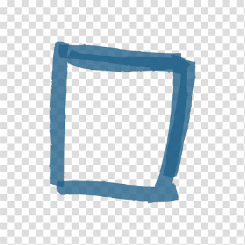 Artistic square message box - Transparent PNG & SVG vector