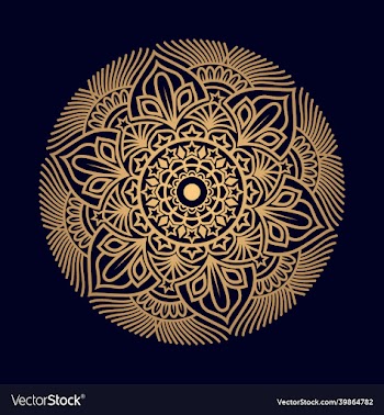 artistic star abstract mandala design
