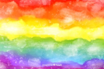Artistic tie-dye rainbow background Free Vector