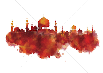 Artistic water colored mosque design Vector Image - 1987903 ...