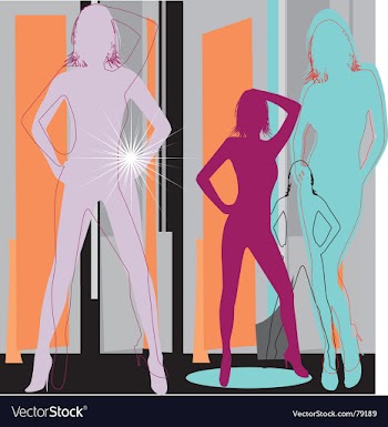 Artistic women vector image