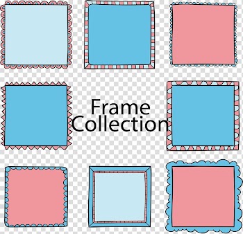 ArtWorks, Color hand-painted square frame transparent background PNG clipart