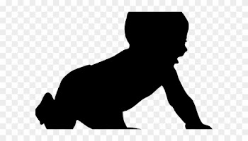 As Times Get Harder, Strange Things Keep Happening - Baby Silhouette Clip Art