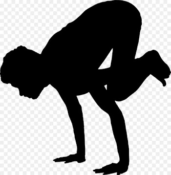 Asana, Yoga, Silhouette, Muscle PNG