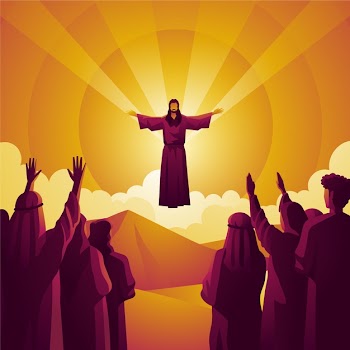 Ascension day&nbsp;humanity redemption concept Free Vector