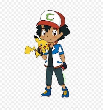 Ash Ketchum Satoshi to Pikachu Illustration 0 - pikachu 