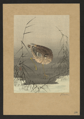 Ashi ni shigi. Original from the Library | Free Photo - rawpixel