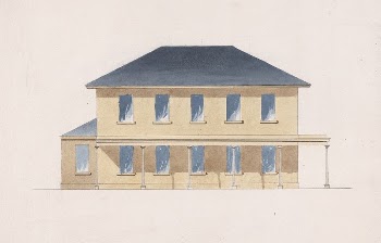 Ashridge: Elevation of Classical Lodge | Free Photo - rawpixel