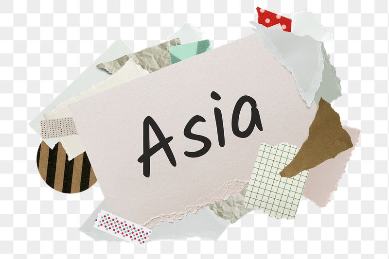 Asia png word sticker, aesthetic | Free PNG - rawpixel