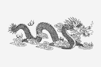 Asian dragon hand drawn illustration. | Free Photo - rawpixel