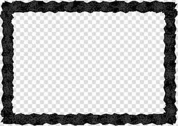 Asian Dream, rectangular black and white frame panel transparent background PNG clipart
