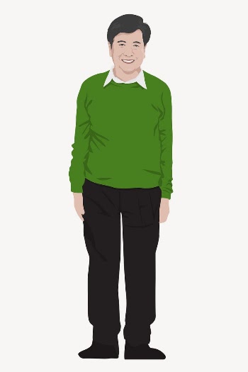 Asian man character, full body | Free Vector - rawpixel