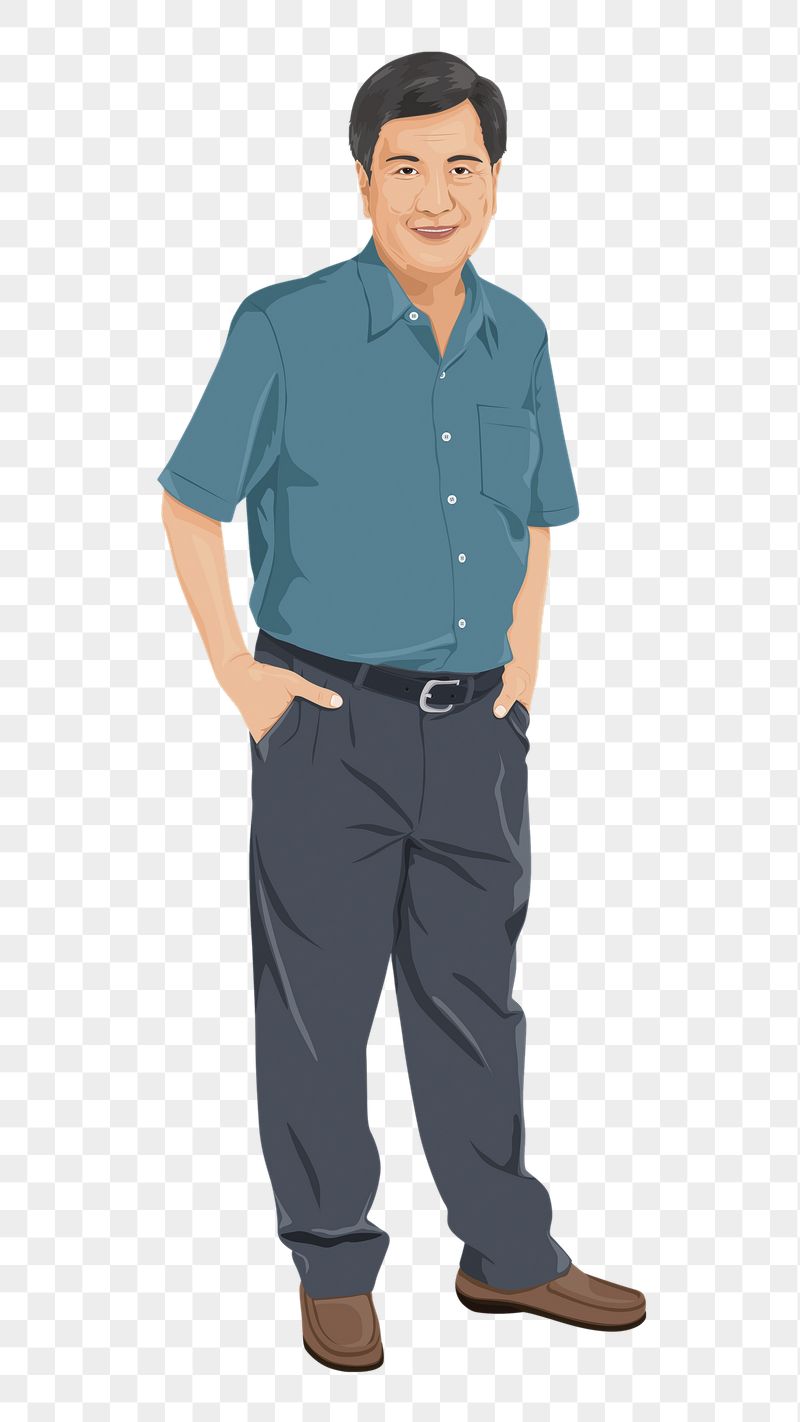 Asian man png collage element, | Free PNG - rawpixel