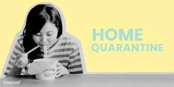 Asian woman eating instant noodles during coronavirus quarantine templ.. | Free  psd mockup - 2303123